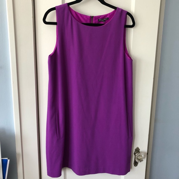 Broadway & Broome Bright Purple Sheath Dress Size L - Picture 8 of 11